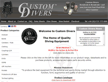 Tablet Screenshot of customdivers.com